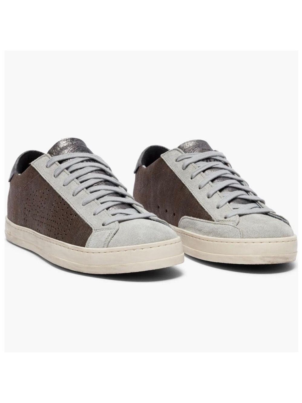 P448 John Metallic Roccia Suede Leather Low
Top Sneakers - NWT